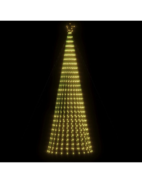 Illuminazione Albero di Natale a Cono 688LED Bianco Caldo 300cm