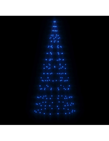 Illuminazione Albero di Natale su Pennone 200LED Blu 180cm