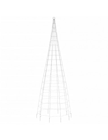 Luce Albero di Natale su Pennone 550LED Bianco Freddo 300cm
