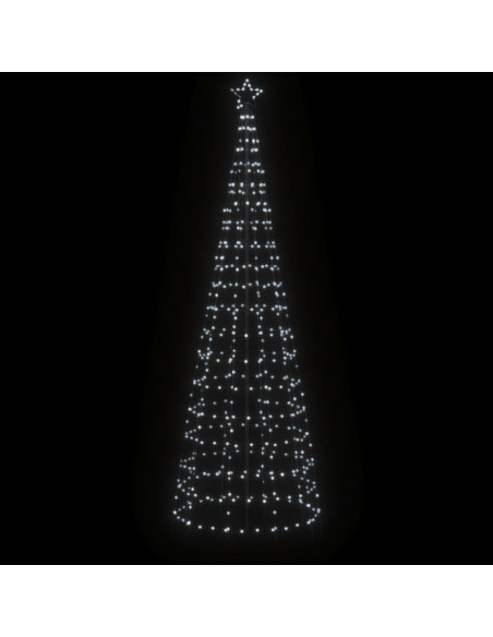 Luce Albero di Natale con Picchetti 570LED Bianco Freddo 300cm