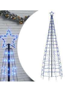 Illuminazione Albero di Natale con Picchetti 570LED Blu 300cm 2