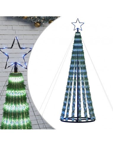 Illuminazione Albero di Natale a Cono 275LED Blu 180cm