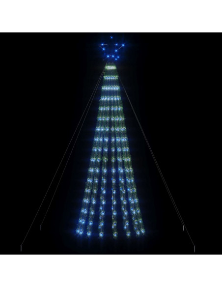 Illuminazione Albero di Natale a Cono 275LED Blu 180cm
