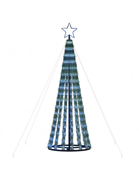 Illuminazione Albero di Natale a Cono 275LED Blu 180cm