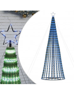 Illuminazione Albero di Natale a Cono 688LED Blu 300cm 2