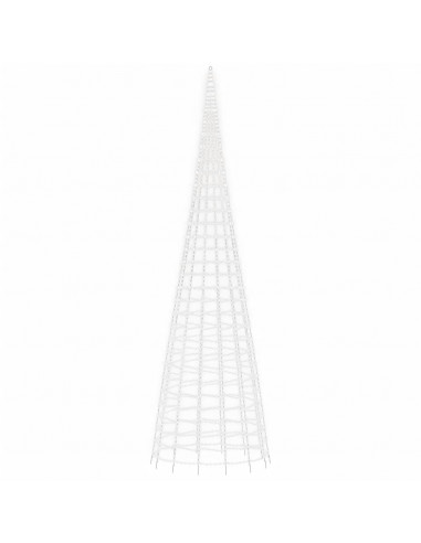 Luce Albero di Natale su Pennone 3000LED Bianco Freddo 800cm