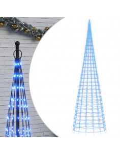 Illuminazione Albero di Natale su Pennone 3000LED Blu 800cm 2