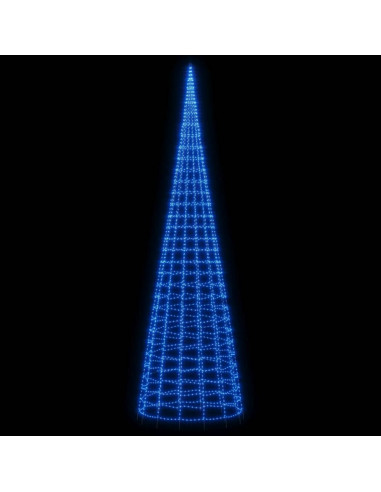 Illuminazione Albero di Natale su Pennone 3000LED Blu 800cm