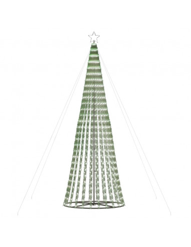 Illuminazione Albero Natale a Cono 688LED Bianco Freddo 300cm