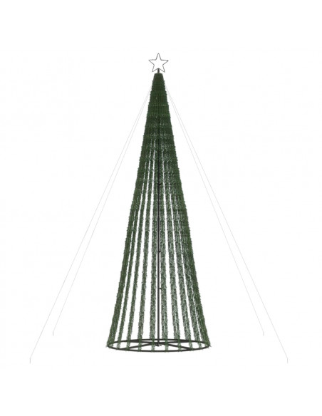 Illuminazione Albero Natale a Cono 688LED Bianco Freddo 300cm