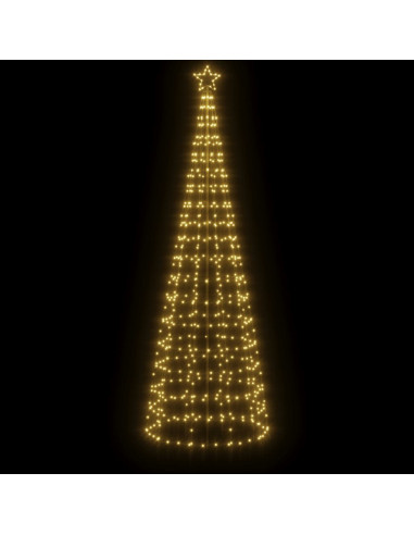 Illuminazione Albero Natale Picchetti 570LED Bianco Caldo 300cm