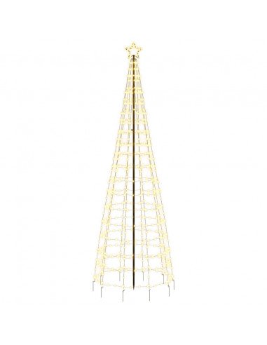 Illuminazione Albero Natale Picchetti 570LED Bianco Caldo 300cm