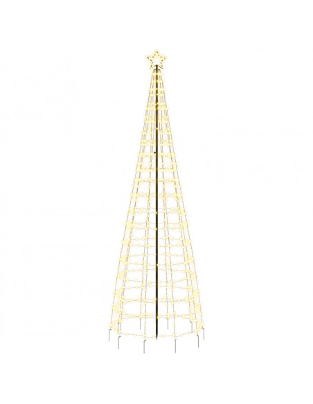 Illuminazione Albero Natale Picchetti 570LED Bianco Caldo 300cm