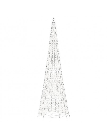 Luce Albero di Natale su Pennone 1534LED Bianco Freddo 500cm
