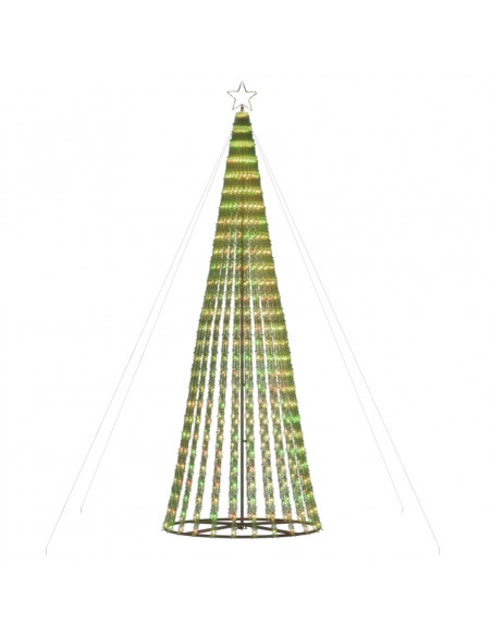 Illuminazione Albero di Natale a Cono 688LED Colorato 300cm