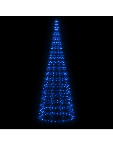 Illuminazione Albero di Natale su Pennone 550LED Blu 300cm