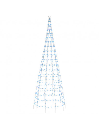 Illuminazione Albero di Natale su Pennone 550LED Blu 300cm