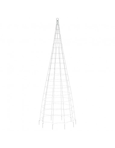 Illuminazione Albero di Natale su Pennone 550LED Blu 300cm