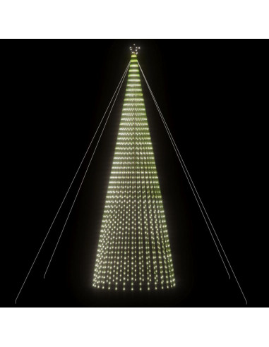 Albero di Natale a LED 1544 LED Bianco Freddo 500 cm