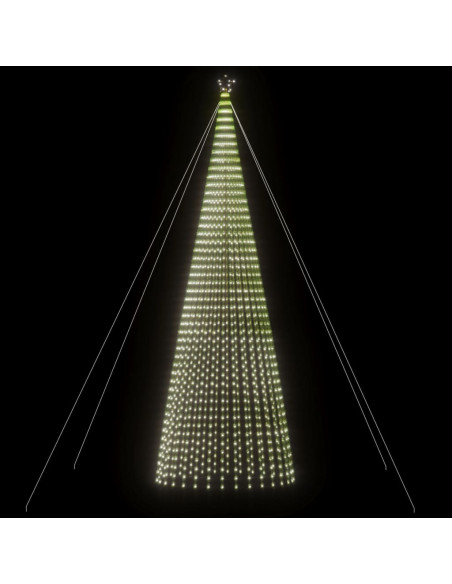 Illuminazione Albero Natale a Cono 1544LED Bianco Freddo 500cm