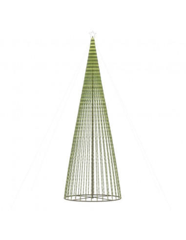 Illuminazione Albero Natale a Cono 1544LED Bianco Freddo 500cm