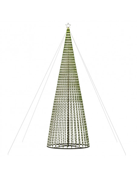 Illuminazione Albero Natale a Cono 1544LED Bianco Freddo 500cm