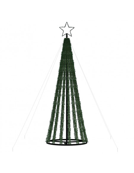 Illuminazione Albero di Natale a Cono 275LED Bianco Caldo 180cm