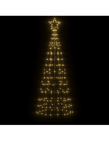 Illuminazione Albero Natale Picchetti 220LED Bianco Caldo 180cm