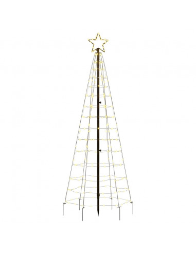 Illuminazione Albero Natale Picchetti 220LED Bianco Caldo 180cm