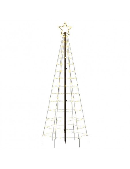 Illuminazione Albero Natale Picchetti 220LED Bianco Caldo 180cm