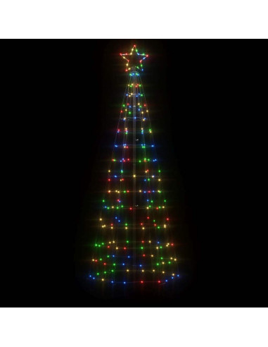 Albero di Natale a LED con Punte 220 LED Colorato 180 cm