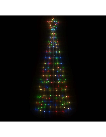 Albero di Natale a LED con Punte 220 LED Colorato 180 cm