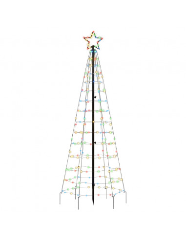 Illuminazione Albero di Natale Picchetti 220LED Colorato 180cm
