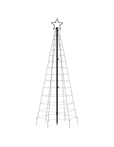 Albero di Natale a LED con Punte 220 LED Colorato 180 cm