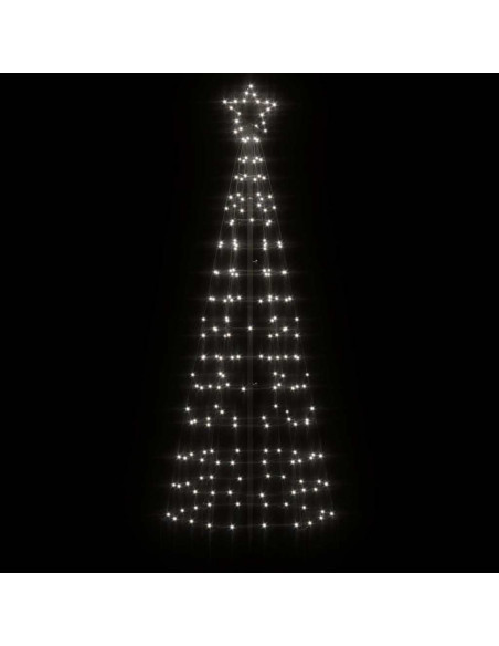 Luce Albero di Natale con Picchetti 220LED Bianco Freddo 180cm