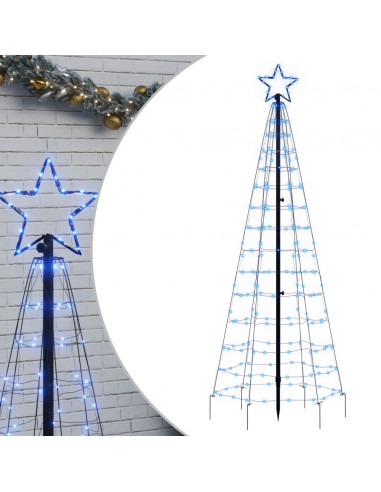 Illuminazione Albero di Natale con Picchetti 220LED Blu 180cm