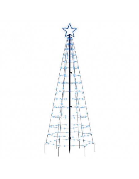 Illuminazione Albero di Natale con Picchetti 220LED Blu 180cm