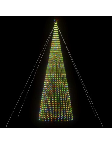 Illuminazione Albero di Natale a Cono 1544LED Colorato 500cm