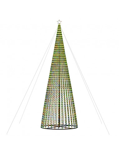 Illuminazione Albero di Natale a Cono 1544LED Colorato 500cm