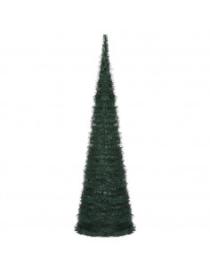 Albero di Natale Artificiale Apribile Preilluminato Verde 150cm 2