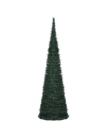 Albero di Natale Artificiale Apribile Preilluminato Verde 150cm