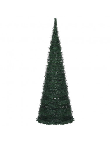 Albero di Natale Artificiale Apribile Preilluminato Verde 180cm