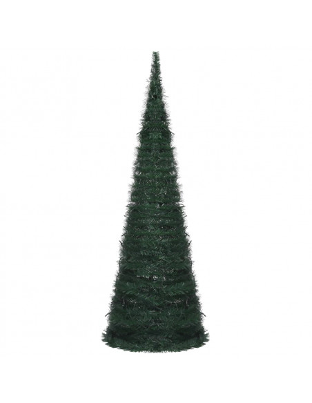 Albero di Natale Artificiale Apribile Preilluminato Verde 180cm