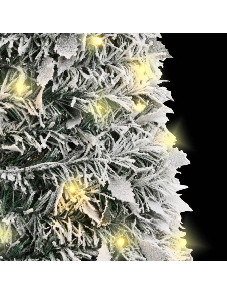 Albero di Natale Artificiale Pop-up Neve Fioccata 200 LED 210cm