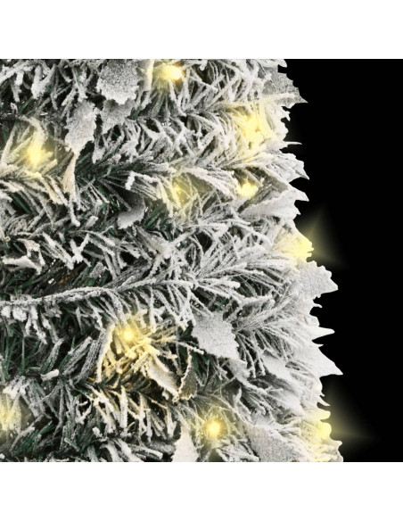 Albero di Natale Artificiale Pop-up Neve Fioccata 150 LED 180cm