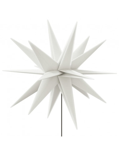 Luce di Natale con Picco Terra e LED Pieghevole Bianca 57 cm