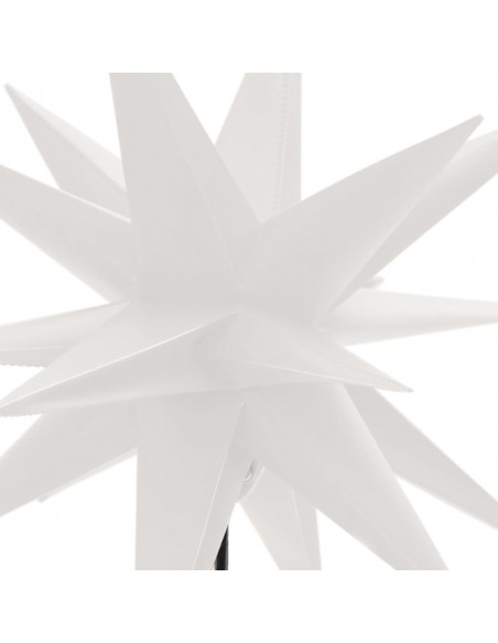 Luce di Natale con Picco Terra e LED Pieghevole Bianca 57 cm