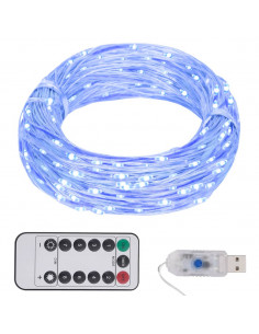 Stringa LED con 300 Luci LED Blu 30 m 2