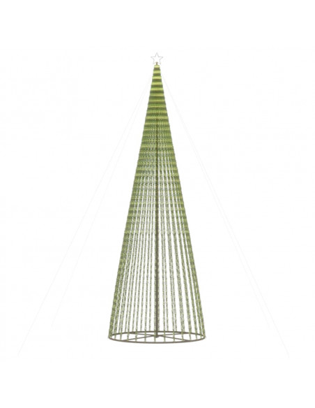 Illuminazione Albero Natale a Cono 1544LED Bianco Caldo 500cm