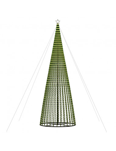 Illuminazione Albero Natale a Cono 1544LED Bianco Caldo 500cm